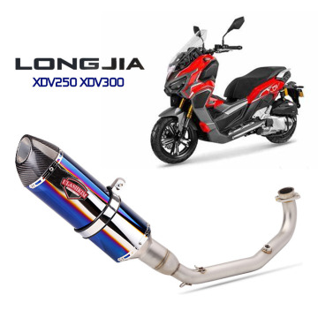 Longjia XDV250 XDV300 Motorcycle Exhaust Muffler Pipe