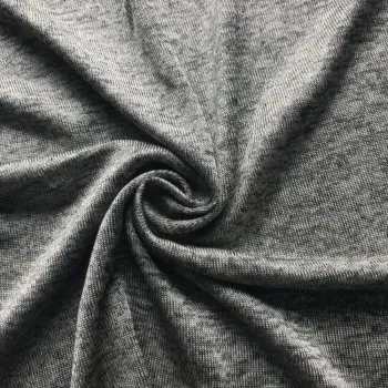 Polyester cationic melange single jersey fabric