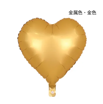 gold foil balloons Heart Mylar Balloons