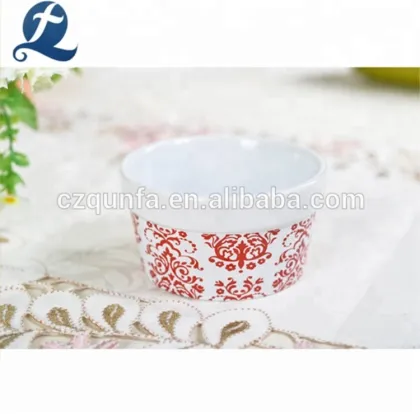 Custom Printing Ceramics Food Ramekin Ceramic Cake Cup