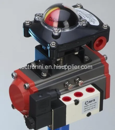 Pneumatic Actuator With Limit Switch Box And Solenoid Valve 