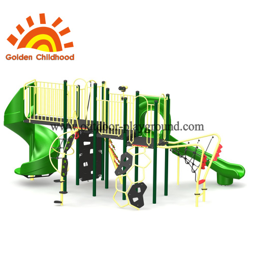Big Green Outdoor Playground Equipment en venta