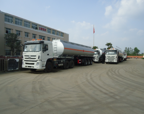 3 axle stainless steel ethanol tangki semi-treler