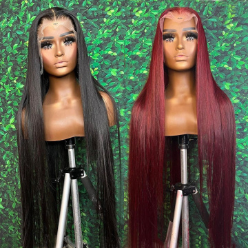 Pre plucked front lace wig cheap human hair wig transparent lace frontal wigs for black women perruque naturel cheveux humain
