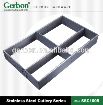 metal layered cutlery tray