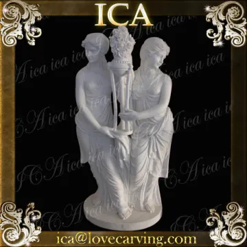 white marble hand carved large outdoor sculptures