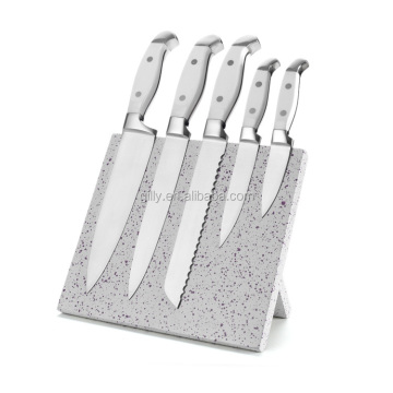 2024 Hot Selling Stainless Steel Knife Set with Acacia Wood Stand