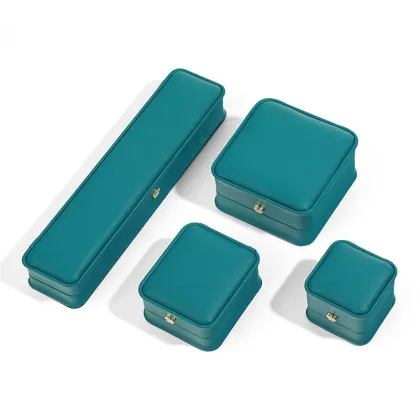 Factory Wholesale Custom Crown PU Leather White Ring Box - Jewelry Gift Box Packaging