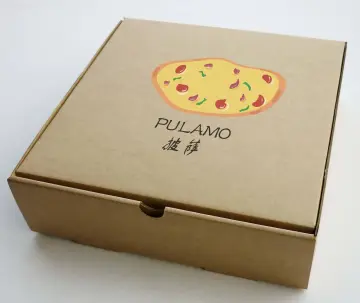 Brown Pizza Box Brown paper Pizza Box Pizza box With handle