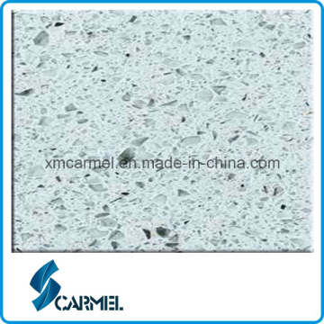 Popular Big Grain White Quartz Stone Tile