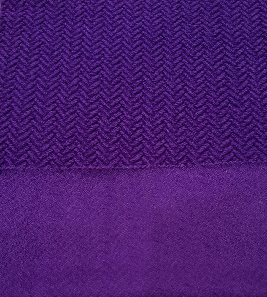 Knitted herringbone wool polyester fabric for garment