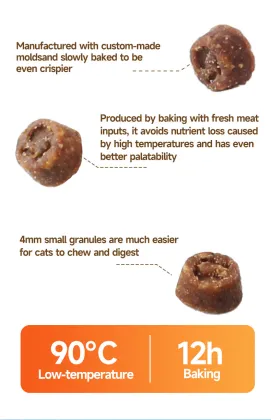 OEM complete low temperature baked cat food