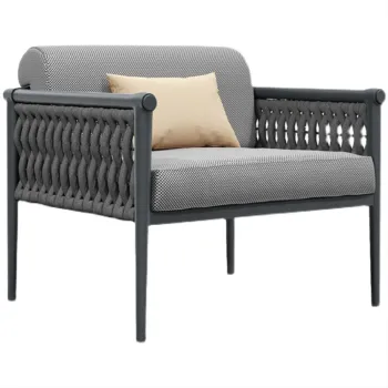 Hot Sale Metal Garden Sofa Set Aluminium Outdoor Rattan Furniture Wicker Sofa Set