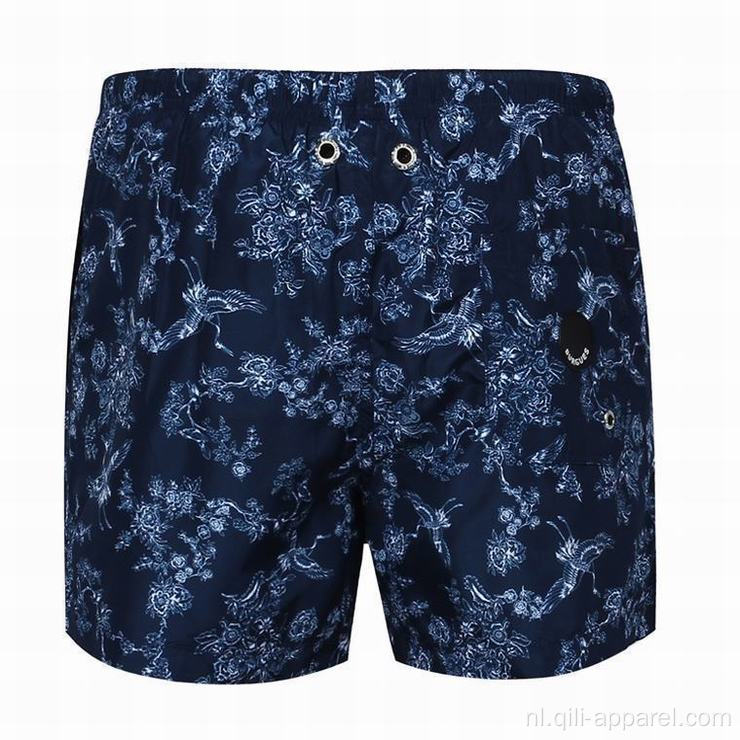 Polyester heren shorts badmode blauwe heren sexy badmode