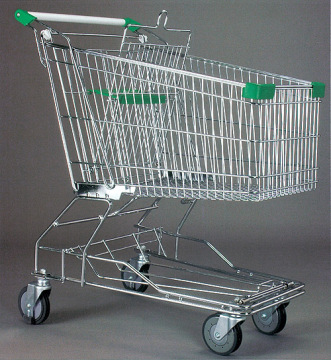 210L hot product good quality Asian Style Trolley/supermarket shopping trolley
