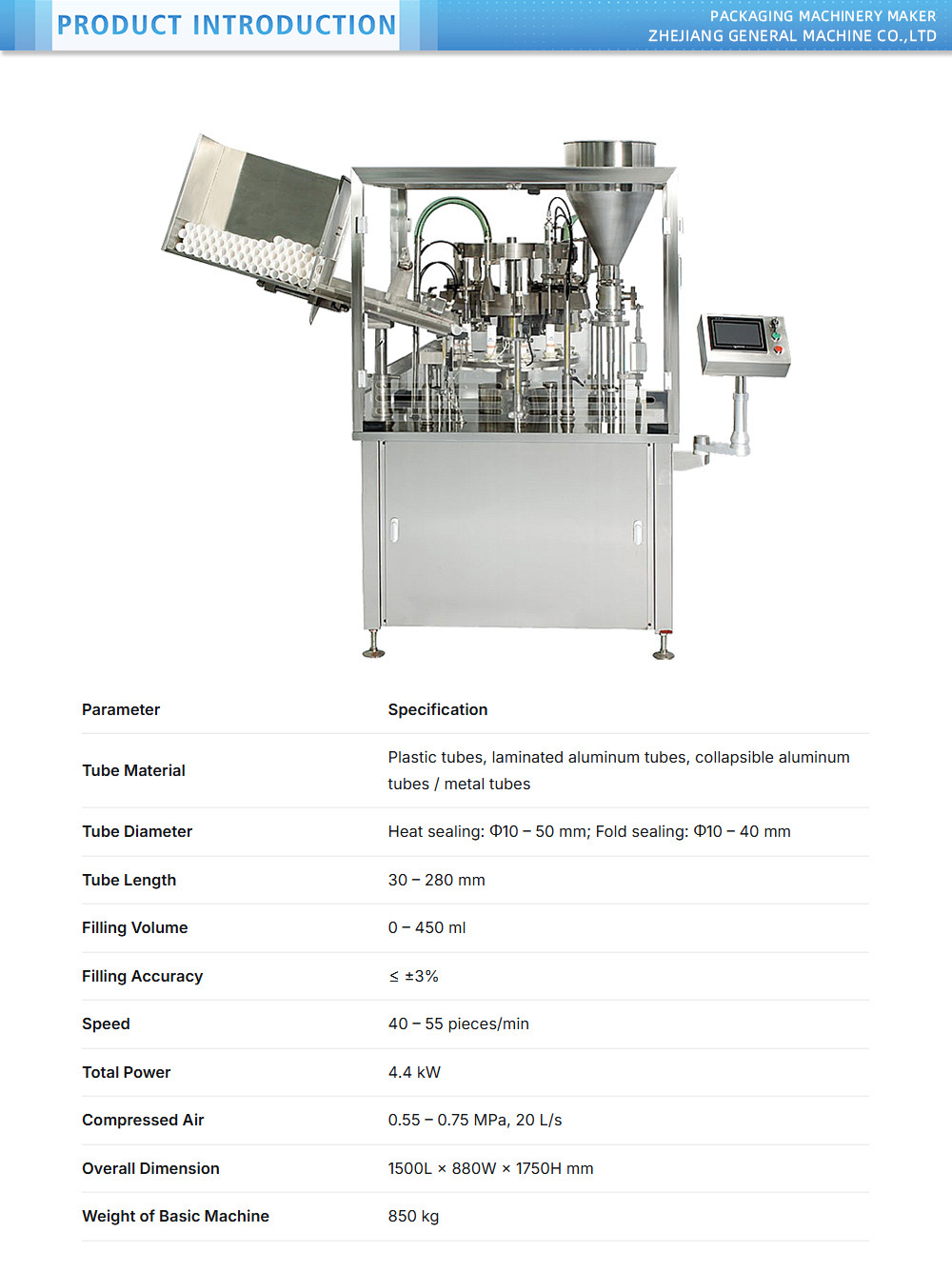 Multi Tube Combined Filling Sealer X