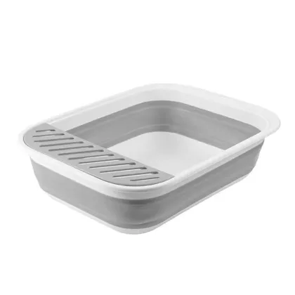 Space-Saving Silicone Foldable Cat Litter Box