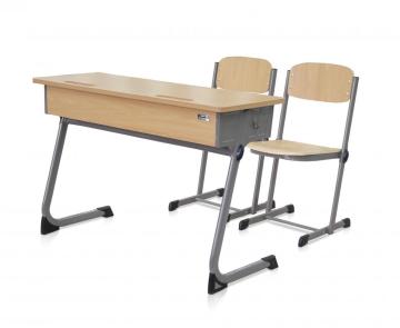 Double High Quality Study Desk And Chair
