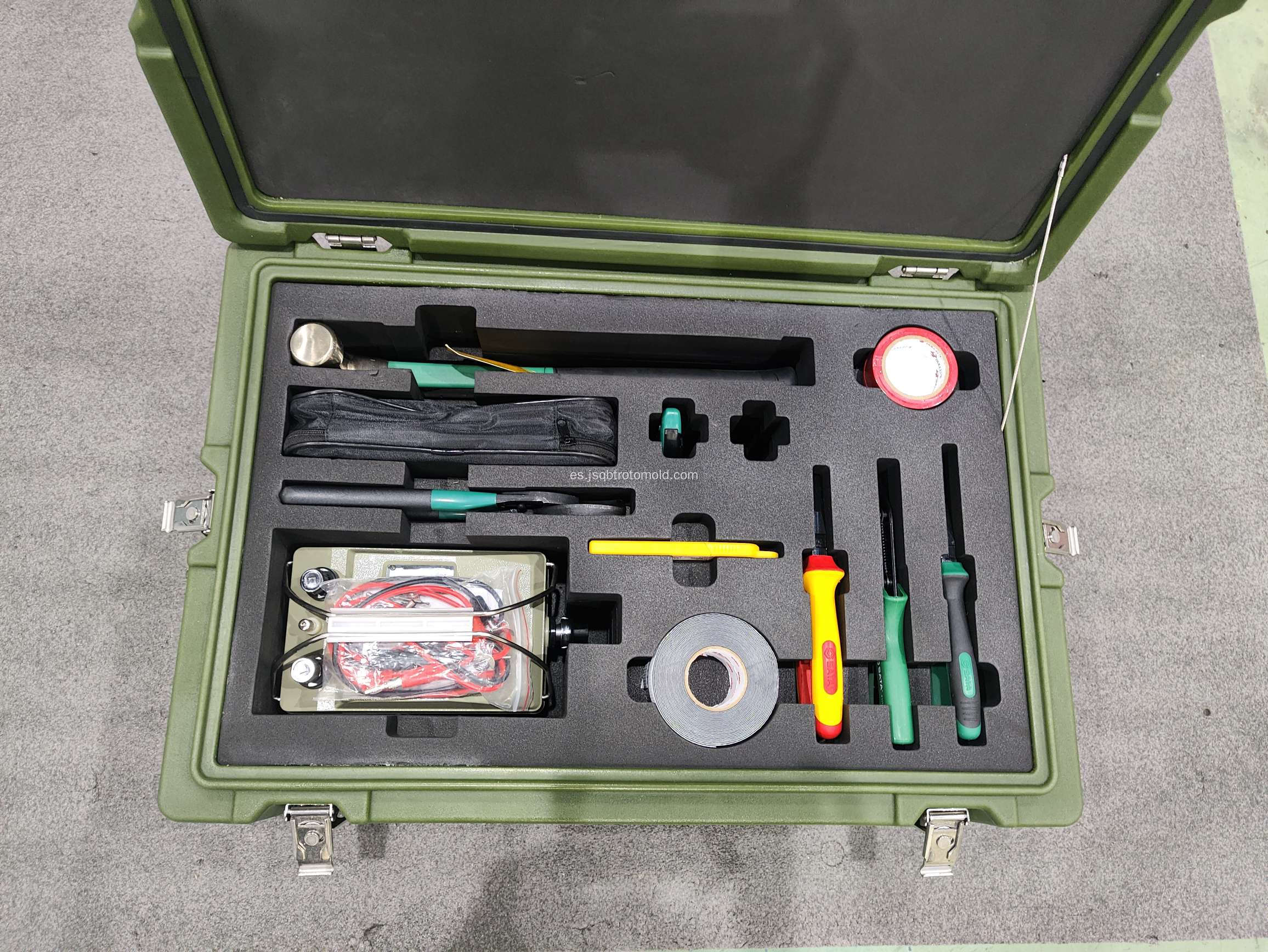 Caja de herramientas topográficas Caja de herramientas de plástico resistente