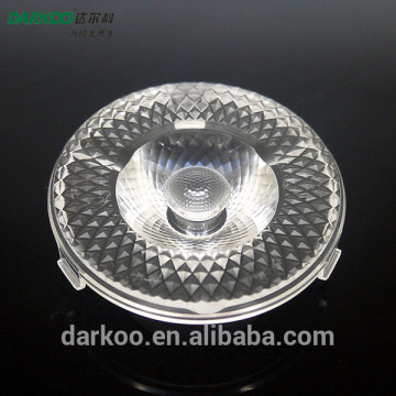 Edison COB led optical transparent lens for spotlight 45mm 25degree DK4525-JC-4S