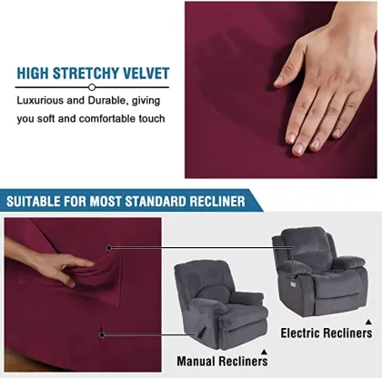 Dyed Stretch Recliner Slipcovers Recliner Office Chair Cover