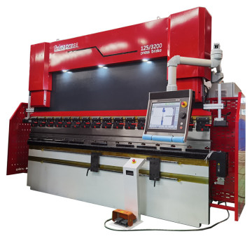 CNC blachy metalowe 125T/3200 6+1 Oś Hydrauliczny hamulec prasowy