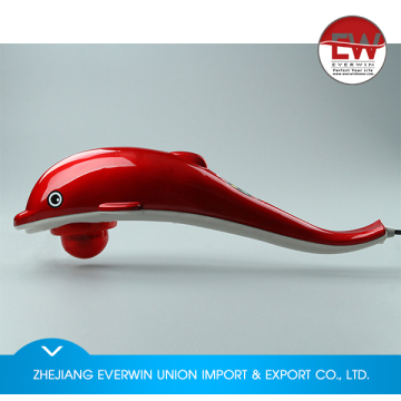 Popular design hot sale red dolphin shape body massager stick