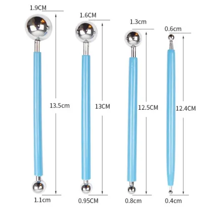 19Pcs DIY Art Clay Pottery Tool Set for Handwork Craft Clay Painting and Stenciling