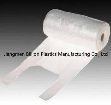 Grocery Plastic T Shirt Poly Vest Bag on Roll Plastic Thank You Bags Bulk