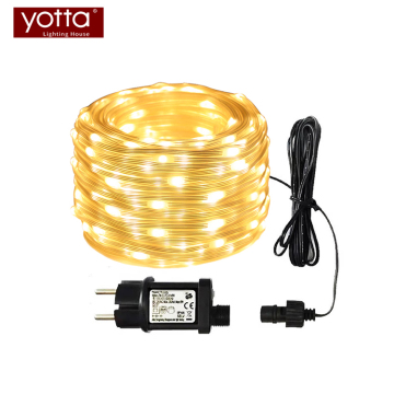 50M/100M Custom Length IP65 Warm White Transparent Cord Christmas Lights - Outdoor LED String Lights Sale
