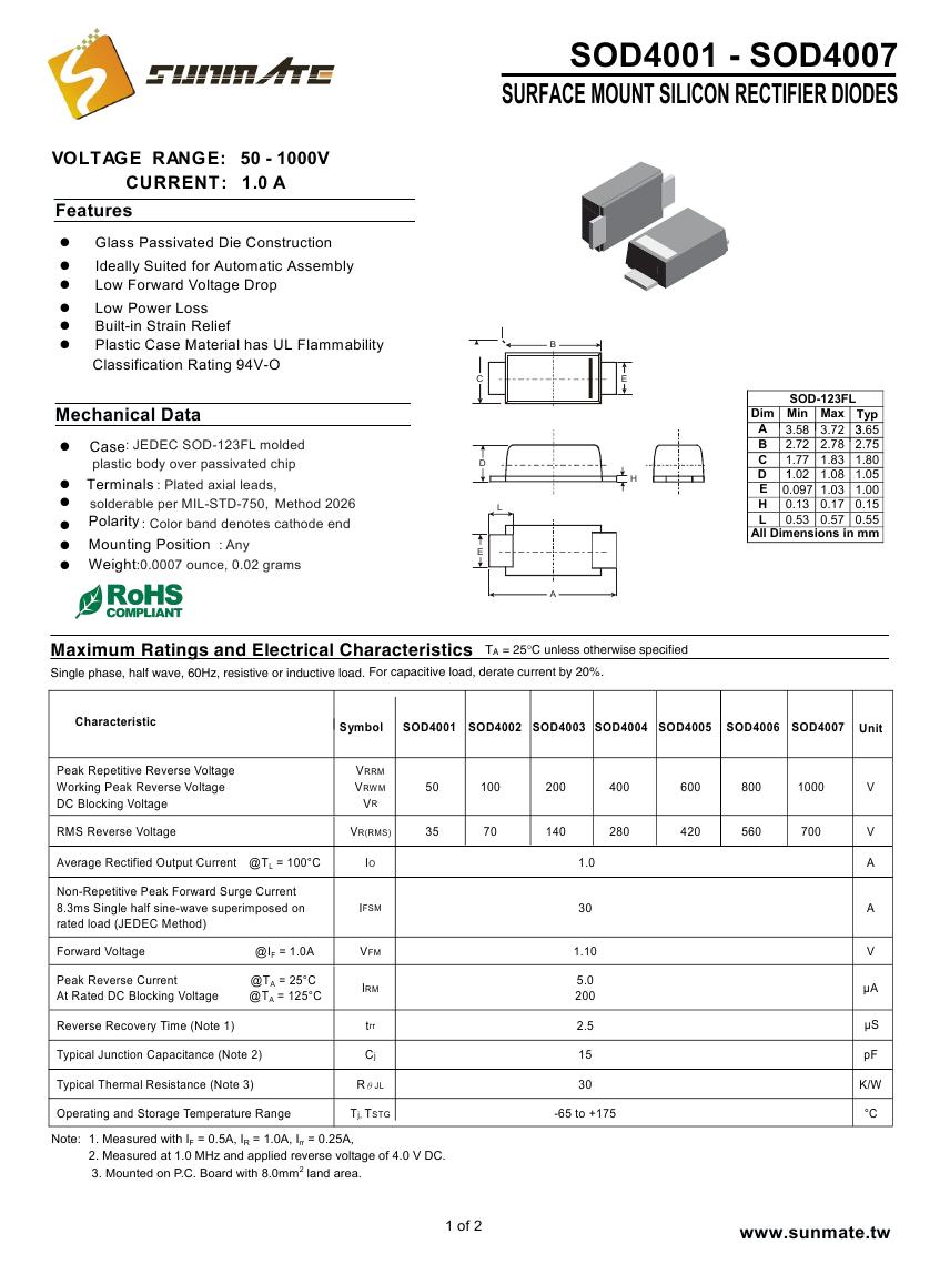 SOD4001 - SOD40070000
