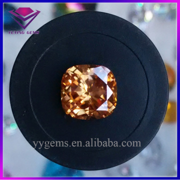 Top Quality Machine Cut Champagne Mossanite Cushion Loose Moissanite Stone