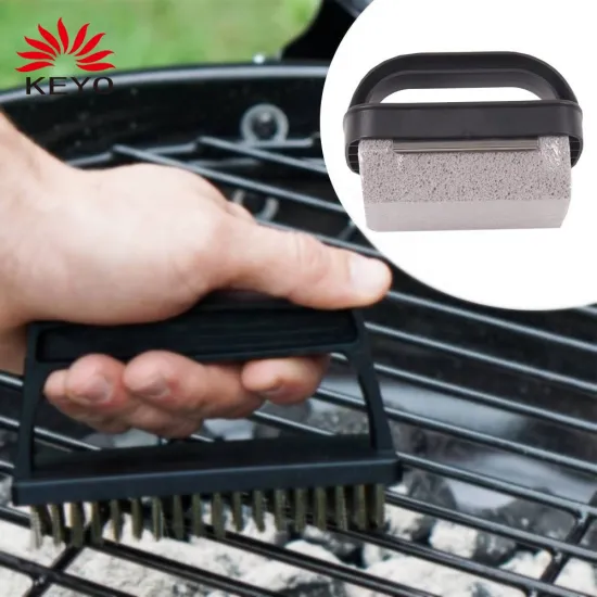 Griddle Cleaning Easy Holding Clean Grill Brush Bricks For BBQ Grill Brick Holder Cleaning