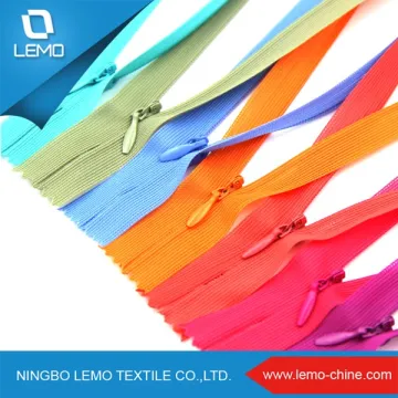 lemo 3# Wholesales Multi-Color Dress Invisible Zipper