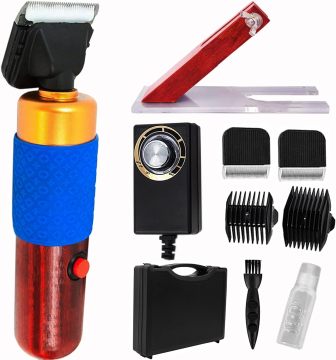 Electric Speed-Adjustable Carpet Trimmer with Shearing Guide
