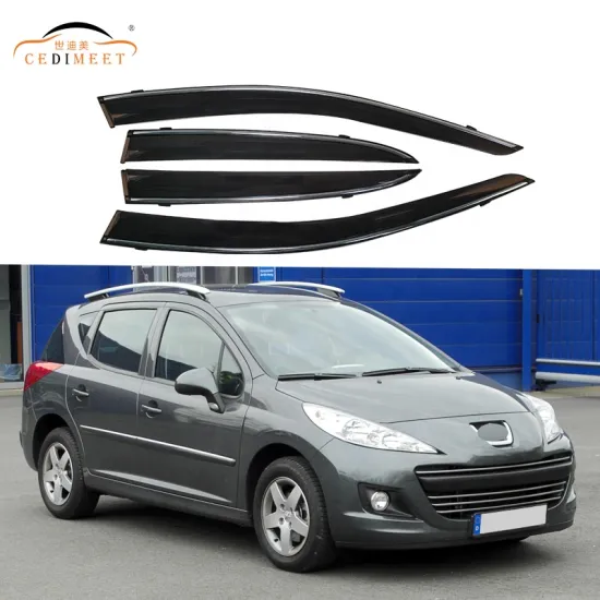 PEUGEOT 207 2009 Side Deflectors - Injection Weather Shield Rain Guards