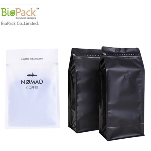 Resealable Flap Bottom Coffee Bean Packing Bag