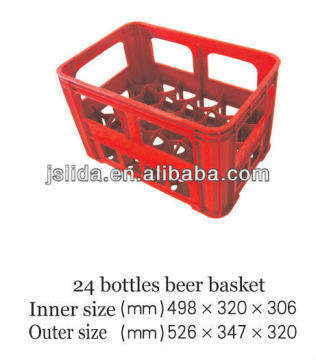 24 bottles drink plastic crate