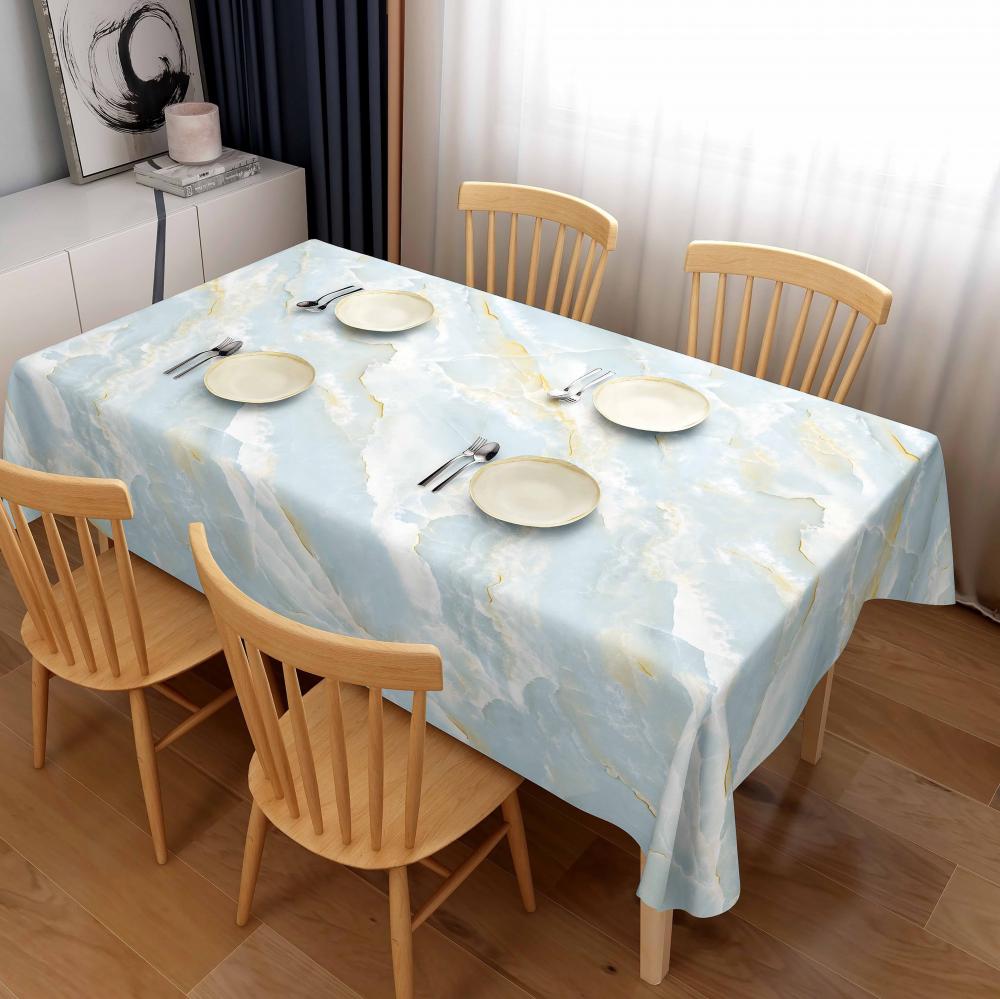 Elegent Marble Grain Tablecloth Jpg