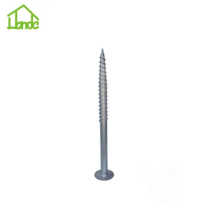 Ground anchor post for wooden house