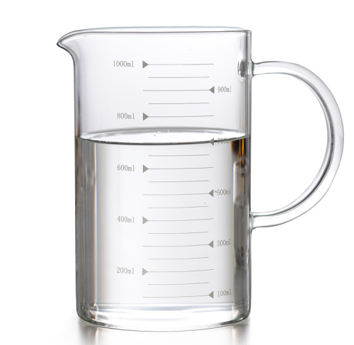 Misurino in vetro per uso alimentare ad alto contenuto di borosilicato (500 ml)