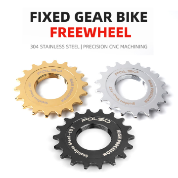 Roue libre de vélo à pignon fixe + bague de verrouillage en acier inoxydable 12T-20T
