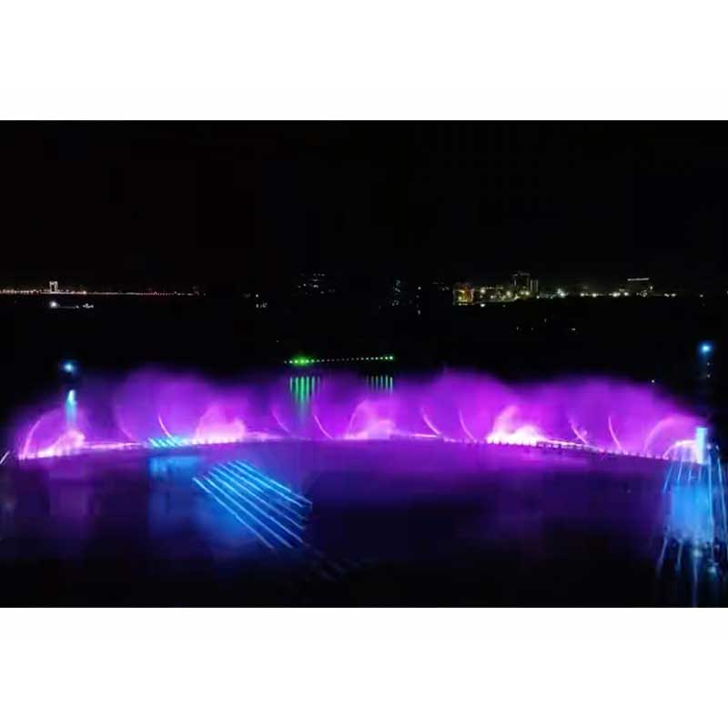 Buntes digitaler Schwungbrunnen