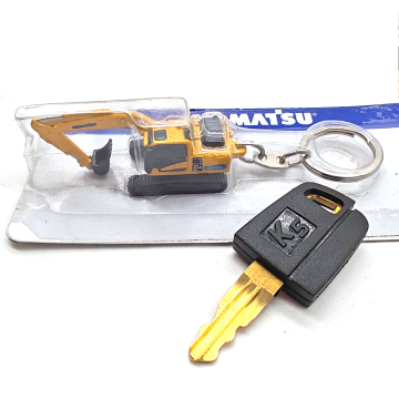 Custom 3D Machinery Machinery Excavator Model Keychains για Komatsu, Case και Cat Iddition Keys