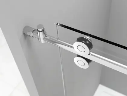 frameless in line sliding door