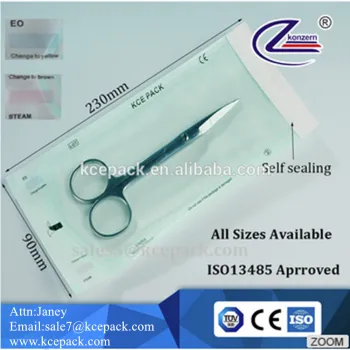 Self adhesive seal sterilization rolls/pouches