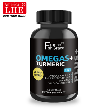 Shecome Omegas Turmeric Softgels Heart Joint Support