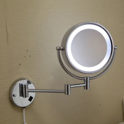 FUAO led cosmetic mirror 30 x magnifying mirror with light