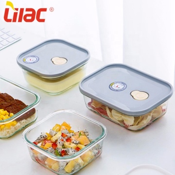 food storage transparent glass containers