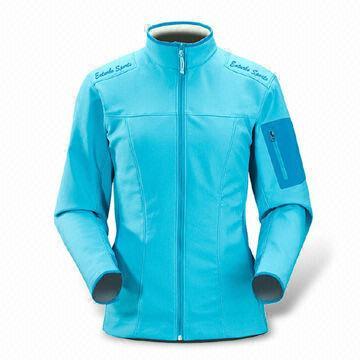 Hip Length Ladies Functional Jacket with Full Front Zip and Laminated Wind Flap
